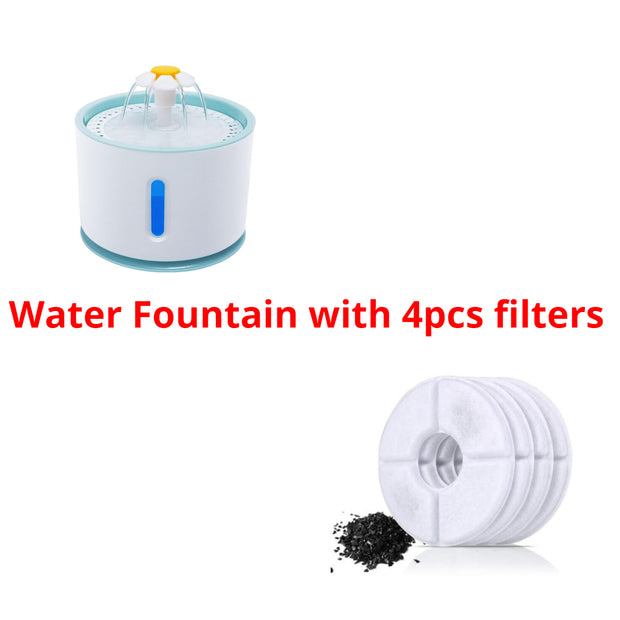 Automatic Pet Water Fountain With LED Lighting