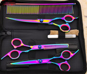 Pet grooming scissors set